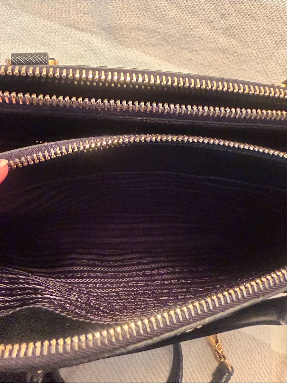Prada Black Saffiano Galeria Bag